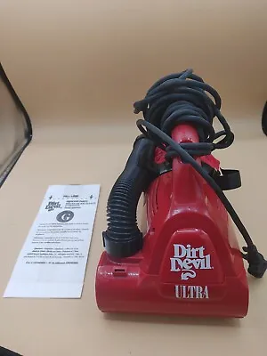 $39 • Buy Dirt Devil By Royal Ultra Red Electric Hand Vac Handheld Vacuum Cleaner M08230