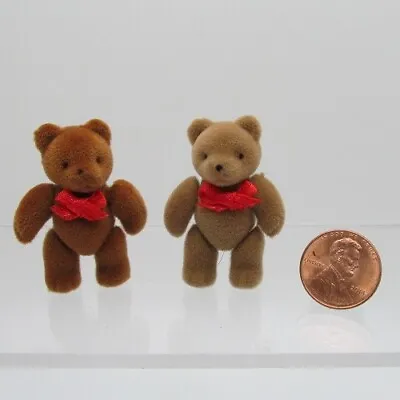 Dollhouse Miniature Jointed Fuzzy Toy Teddy Bear CARM2752 • $2.96