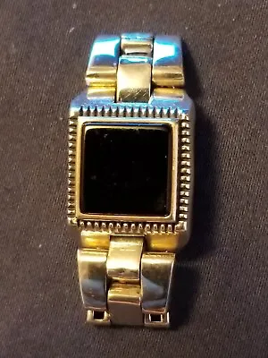 Rare Petek Sterling Silver & Onyx Wrist Watch Designed Ring (Size 9) • £132.99