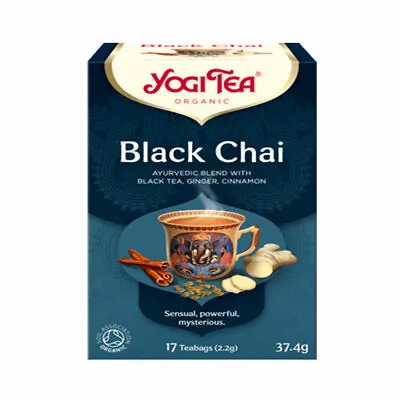 £7.99 • Buy Yogi Tea Black Chai Blend Of Black Tea Ginger And Cinnamon Various Quantities.