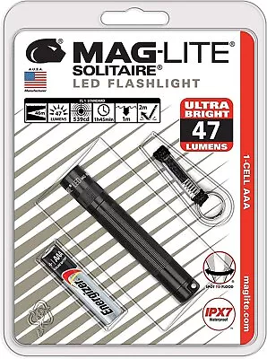 Maglite Solitaire LED 1-Cell AAA Flashlight Color Black - Model SJ3A016 • $21.99