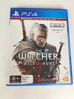 The Witcher 3: Wild Hunt PlayStation 4 PS4 Game Free Postage • $18
