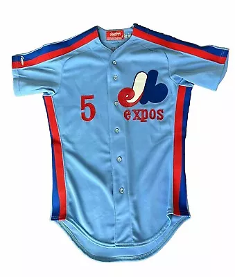 Montreal Expos Authentic Jersey 1987 Team Issued Powder Blue Rawlings Size 42 • $125