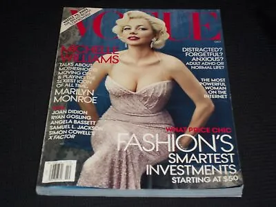 2011 October Vogue Magazine - Michelle Williams Cover - L 13232 • $49.99