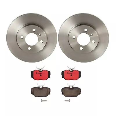 Brembo Front Brake Kit 260mm Solid Disc Rotors Ceramic Pad Set For BMW E30 318i • $119.95