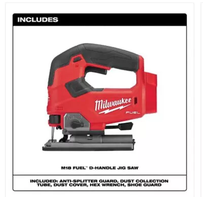 Milwaukee 2737-20 M18 18V FUEL Brushless Cordless D Handle Jig Saw Tool-Only • $179