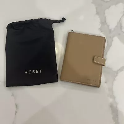 “ Reset”Leather Passport Holder Travel Wallet - For Men & Women • $20