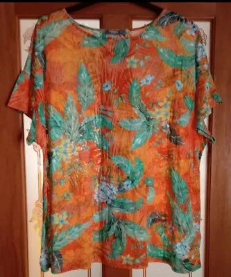 £3.99 • Buy Nutmeg Stunning Tropical Print T-shirt Size 24