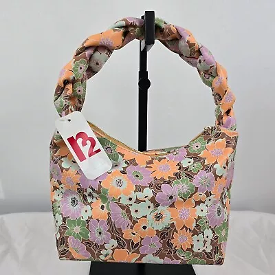 NWT R2 Satchel Handbag Multi-Color Floral Patter Braided Handle 11  X 7  X 6.25  • $25