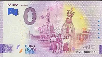 £4.49 • Buy 1BILLET 0 Euro Fatima Portugal 2023 Number Various