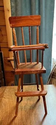 Antique Vintage Wooden Toy Highchair Pullover Food Tray 16  • $10