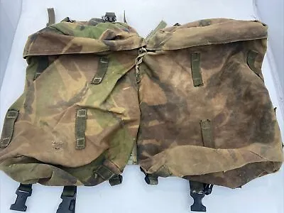 Grade 2 British Military Woodland DPM Camouflage Bergen Side Pocket Pouches X2 • $17.41