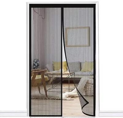 Magnetic Screen Door Mesh Curtain Durable Heavy Duty Bug Mosquito Net For Home • $22.98