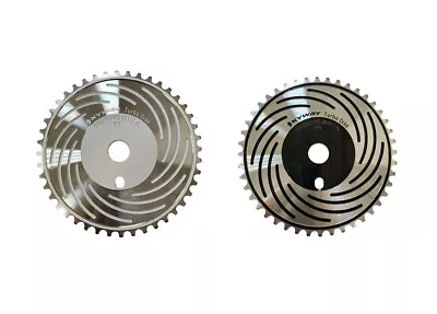 OLD SCHOOL BMX 44T TURBO DISC FRONT SPROCKET BLACK Or White BY SKYWAY • $149