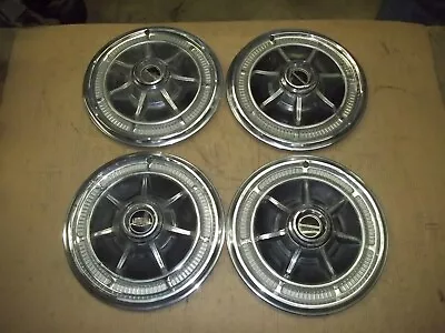 1969 69 Mercury Hubcap Rim Wheel Cover Hub Cap 15  OEM USED SPINNER 662 SET 4 • $249.99