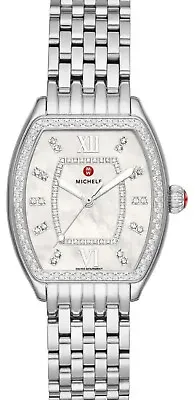 Michele .63 CT Diamond RELEVE Mother Of Pearl Women Watch Absolutely Gorgeous! • $1799