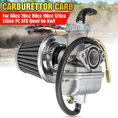 PZ19 CARBURETTOR AIR FILTER For 50CC 70CC 90CC 110CC ATV QUAD PIT DIRT BIKE CARB • £10.43