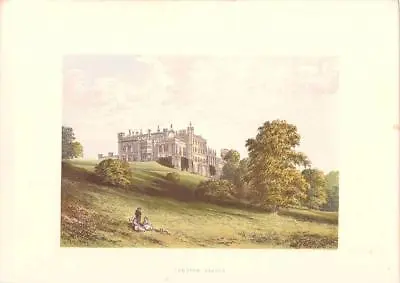 Lambton Castle - Victorian Book Plate - 7.25 X 5 Inch Visible Coloured Image • £9