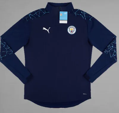 New Manchester City 14-16 Years Boys Football Top Long Sleeve Shirt Man • $43.57