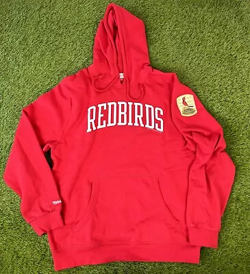 St. Louis Cardinals “Redbirds” Mitchell And Ness Hoodie XXL MLB Baseball Red • $19.99