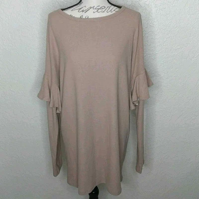 £21.78 • Buy Chris & Carol Ruffle Sleeve Top Brown Size L