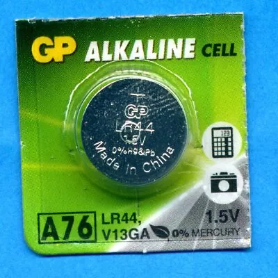 1 X GP AG13 A76 V13GA LR44 SR44 1.5V Alkaline Battery Cell • £2.49