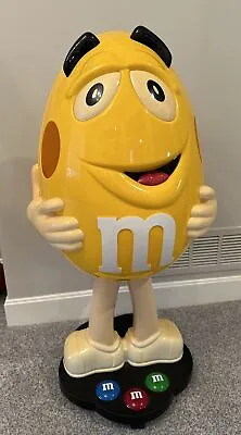 Yellow Peanut M&M Store Candy Display On Wheels 41” Tall Collectible Awesome • $225