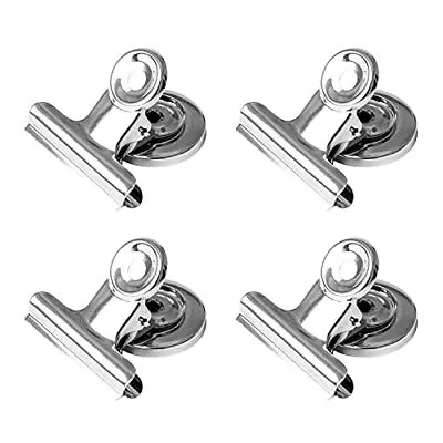 4 Pack Magnetic Clips Strong Refrigerator Magnet Clips Heavy Duty Fridge Magnet • $8.77