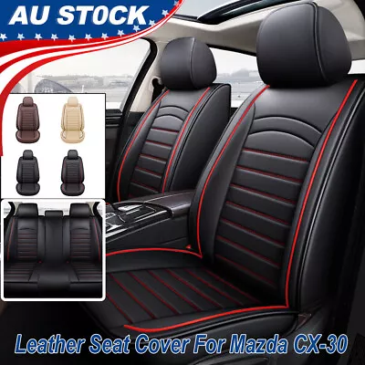 2023 Breathable Leather Car Seat Covers Front/Full Set Cushions For Mazda CX-30 • $107.57