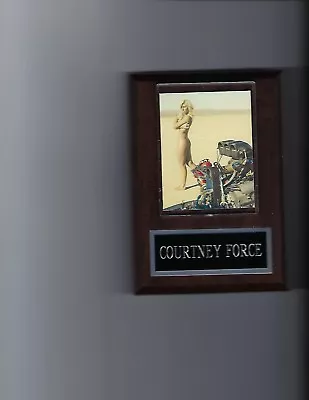 Courtney Force Plaque Nhra Auto Racing Hot Rod Drag Racing Funny Car • $3.99