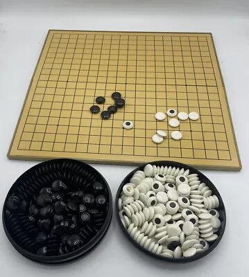 GOBAN Japanese IGO Go Board Folding Type Magnet Go Stone Set  Vintage • $47.99