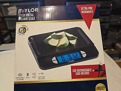 Taylor 11 LB USB Rechargeable Multi-Function Kitchen Scale Factory Scale • $19.99