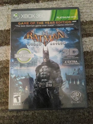 $7.99 • Buy Batman: Arkham Asylum -- Game Of The Year Edition (Microsoft Xbox 360) NO MANUAL