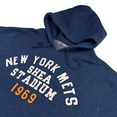 New York Mets Shea Stadium Men's Moonlight Graham Hoodie Sweatshirt Blue • Large • $69.99