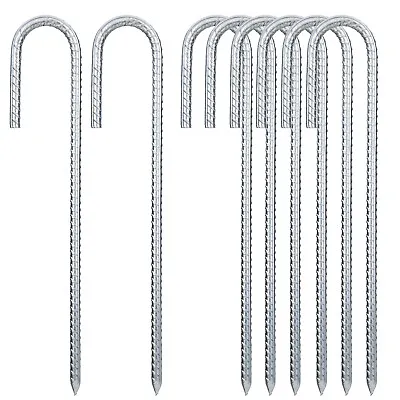 £13.99 • Buy Tent Pegs Heavy Duty Steel Marquee Ground Camping Castles Stakes 300mm X 10mm UK