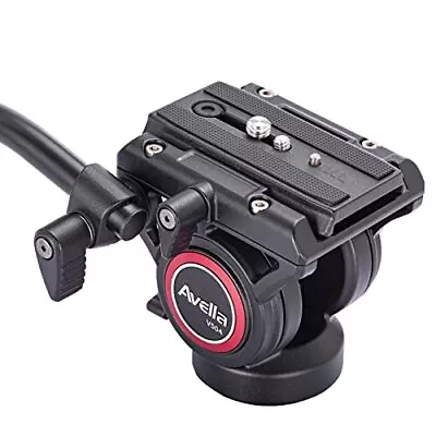 Avella Video Tripod Fluid Head With Quick Release Plate Lightweight Heavy Du... • $77.01