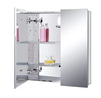 Stainless Steel Medicine Cabinet Bathroom Mirror Cabinet Surface Mount And Rec • $150