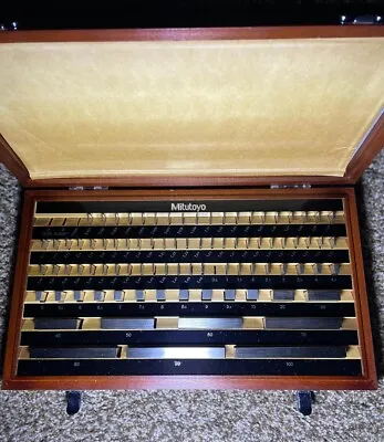 86 Piece Mitutoyo Metric Gage Block Set • $900