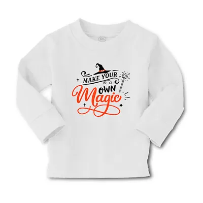 Kids Long Sleeve T Shirt Make Your Own Magic Hat Magic Wand Girls & Boys Clothes • $18.99