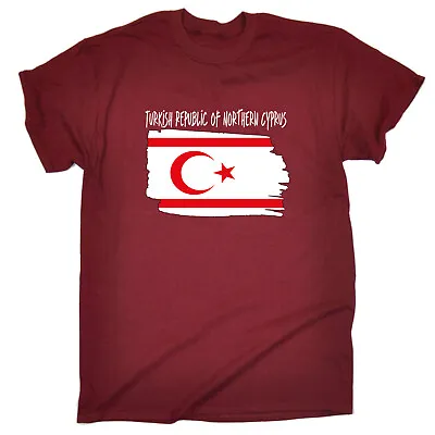 £9.95 • Buy Turkish Republic Of Northern Cyprus Country Flag Sports Mens Tee T-Shirt Tshirts