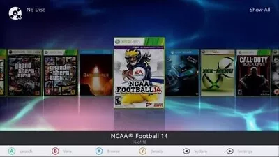 Ncaa 14 College Football Revamped Black Jasper Rgh Xbox 360 320gb #10 • $250