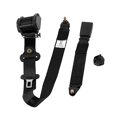 Universal Retractable Adjustable 3 Point Safety Belt For Citroen Peugeot Seat • £15.99