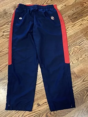 Majestic Washington Nationals Mesh Lined Athletic Windbreaker Pants Sz XL • $19
