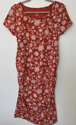 NEW Maternity Dress Nightie By Isabel Maternity.  Women's Orange Floral.  Large • $7.97