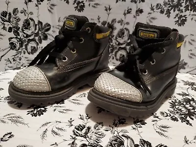 Tonka Hasbro Boys Size 9 Black Lace Up Hiker Boots Shoes • $16.99