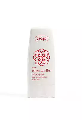 Ziaja Rose Butter Micro-Peeling Dry Sensitive Skin 30+ 60Ml OFFICIAL UK • £9.44