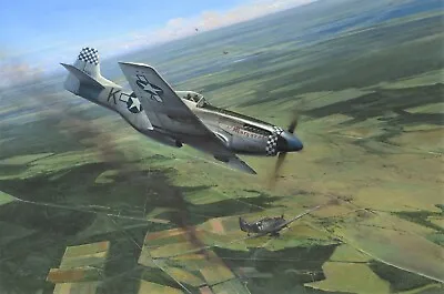 Dual Victory By Richard Taylor Aviation Art Signed By Mustang Ace Clyde East • $150