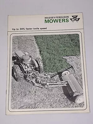 Original Vintage MASSEY FERGUSON MOWERS Brochure 89 • $13