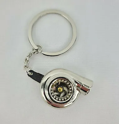 New JDM Boost Anodized Silver Racing Turbo Charger Accessory Key Ring Keychain • $9.95