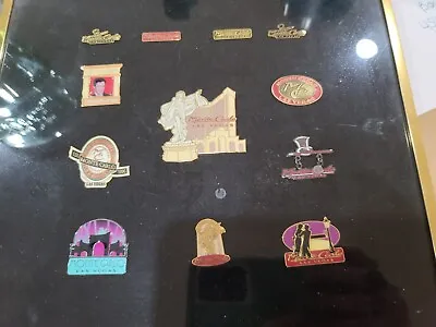 Monte Carlo Casino Pins Vintage In Frame Lot Of 12 Pins • $105